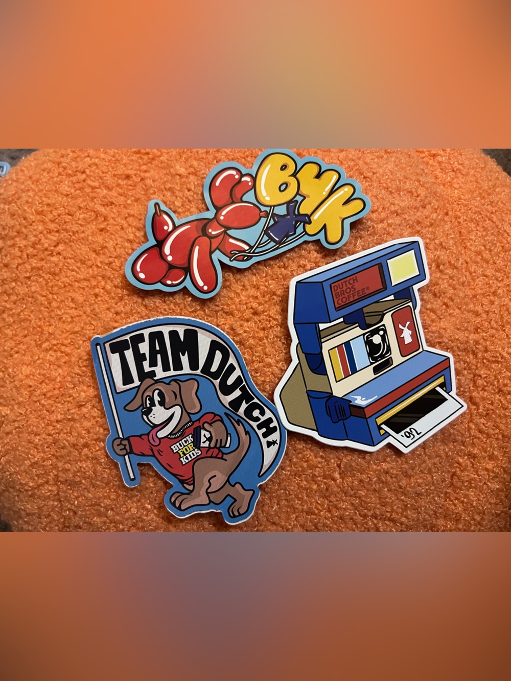 Dutch Bros 2026 August Sticker Bundle Lot Retro Team Dutch